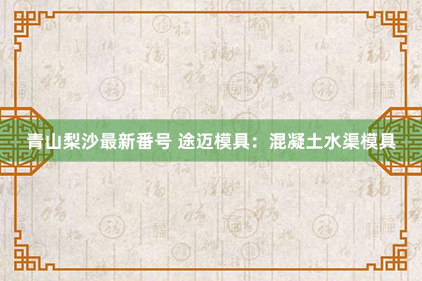 青山梨沙最新番号 途迈模具：混凝土水渠模具
