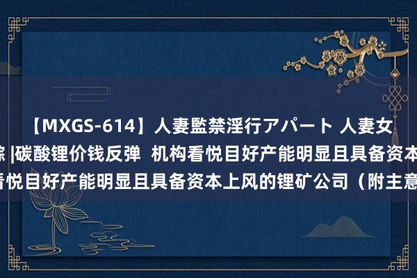【MXGS-614】人妻監禁淫行アパート 人妻女雀士 雪菜 港股主意跟踪 |碳酸锂价钱反弹  机构看悦目好产能明显且具备资本上风的锂矿公司（附主意股）