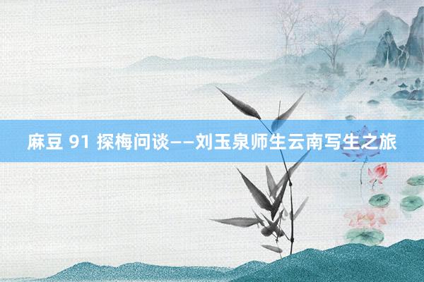 麻豆 91 探梅问谈——刘玉泉师生云南写生之旅